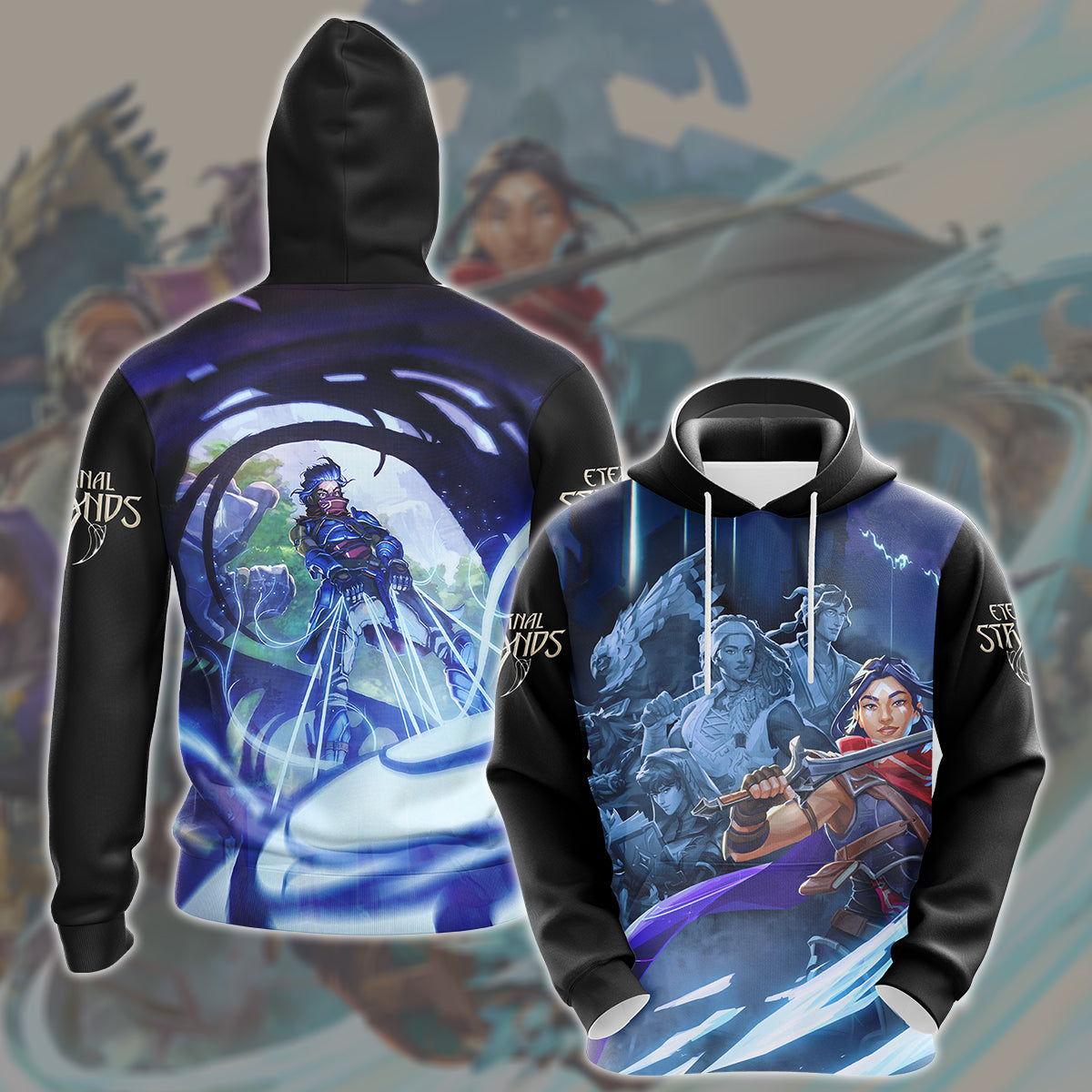 Eternal Strands Video Game All Over Printed Hoodie
