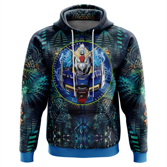Abstract Gundam Hoodie For Women
