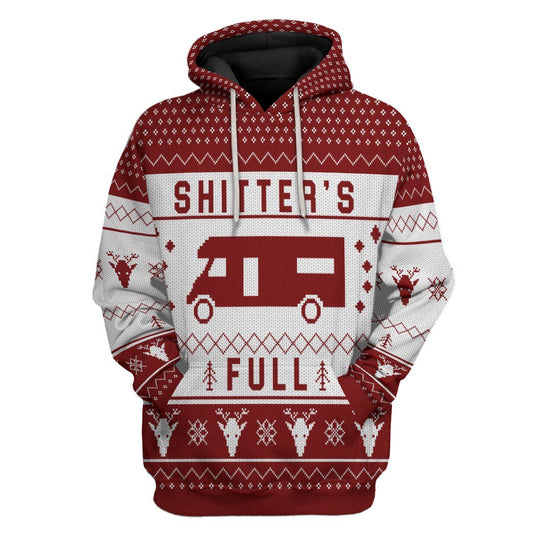 3D Shitters Full Red Cosplay Hoodie