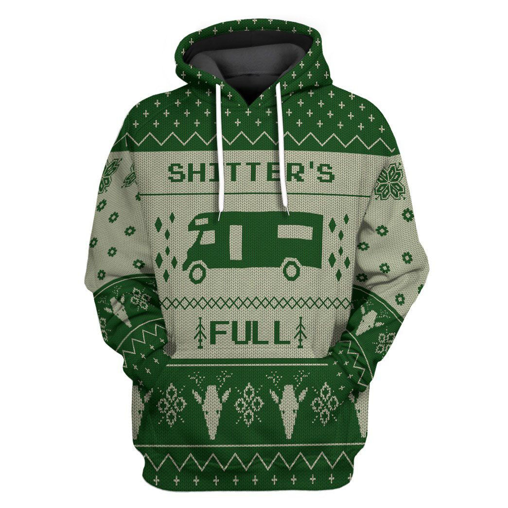 3D Shitters Full Green Cosplay Hoodie