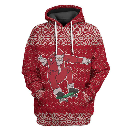 3D Santa Claus Jolly Custom Cosplay Hoodie