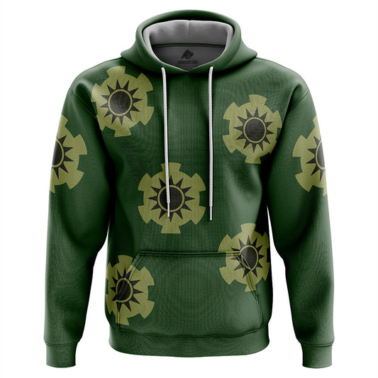 Zoro Wano Pattern One Piece Pirates Hoodie