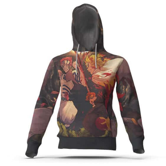 Akaza Vs Kyojuro Rengoku Dope Anime Cosplay Hoodie