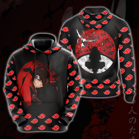 Akatsuki Itachi Naruto All Over Print Pullover Hoodie